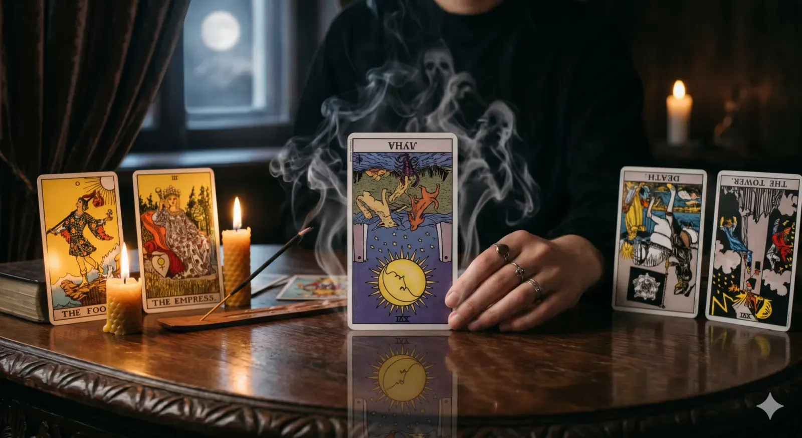 Reversed Tarot Cards: Psychological Shadow and Karmic Reflections